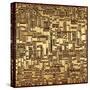 3D Wall Art Gold Picture Modern-deckorator-Stretched Canvas