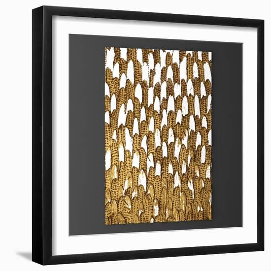 3D Wall Art, Paintings with Gold Leaf-deckorator-Framed Art Print