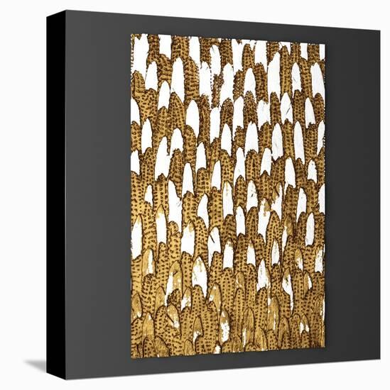 3D Wall Art, Paintings with Gold Leaf-deckorator-Stretched Canvas