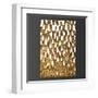 3D Wall Art, Paintings with Gold Leaf-deckorator-Framed Art Print