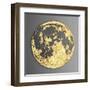 3D Wall Art Picture Modern Moon Gold-deckorator-Framed Art Print