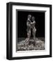 3D Wire Made Couple-null-Framed Art Print