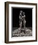 3D Wire Made Couple-null-Framed Art Print