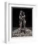 3D Wire Made Couple-null-Framed Art Print