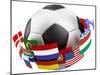 3D World Soccer Ball-bioraven-Mounted Art Print