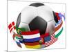 3D World Soccer Ball-bioraven-Mounted Art Print