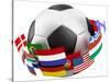 3D World Soccer Ball-bioraven-Stretched Canvas