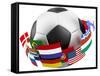 3D World Soccer Ball-bioraven-Framed Stretched Canvas