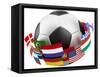 3D World Soccer Ball-bioraven-Framed Stretched Canvas