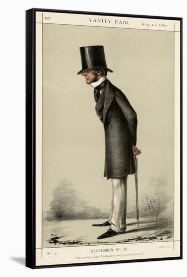 3rd Earl Fortescue, Vanity Fair-Carlo Pellegrini-Framed Stretched Canvas