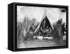 3rd New Hampshire Infantry Eating-null-Framed Stretched Canvas