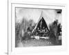 3rd New Hampshire Infantry Eating-null-Framed Photographic Print