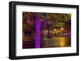 3rd Street in downtown McMinnville, Oregon, USA-Chuck Haney-Framed Photographic Print