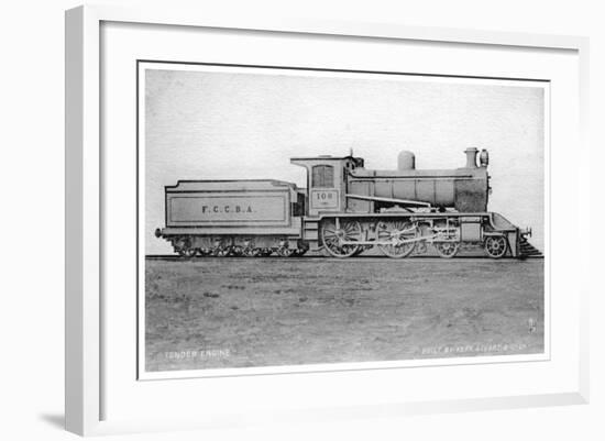 4-4-0 Tender Engine, Steam Locomotive Built by Kerr, Stuart and Co, Early 20th Century-Raphael Tuck-Framed Giclee Print