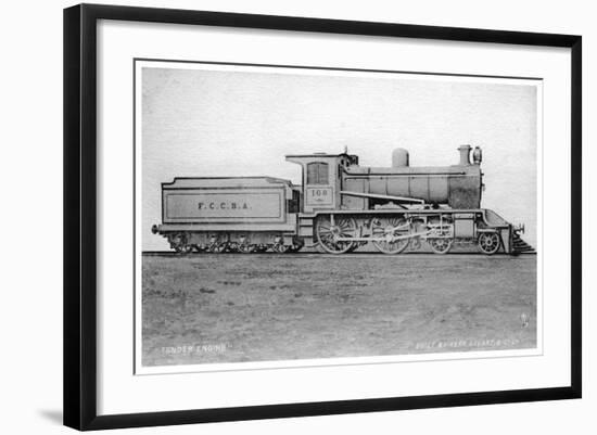 4-4-0 Tender Engine, Steam Locomotive Built by Kerr, Stuart and Co, Early 20th Century-Raphael Tuck-Framed Giclee Print