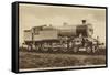 4-6-4 Baltic Tank Locomotive No 11114-null-Framed Stretched Canvas