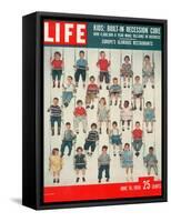 4 and 5 Year Olds from Stuyvesant Private School, US Birth Rate and Economic Effects, June 16, 1958-Yale Joel-Framed Stretched Canvas