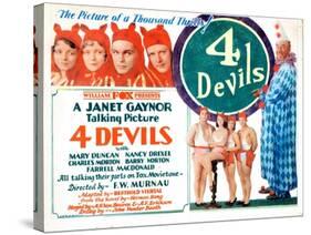 4 Devils, (AKA Four Devils), 1928-null-Stretched Canvas