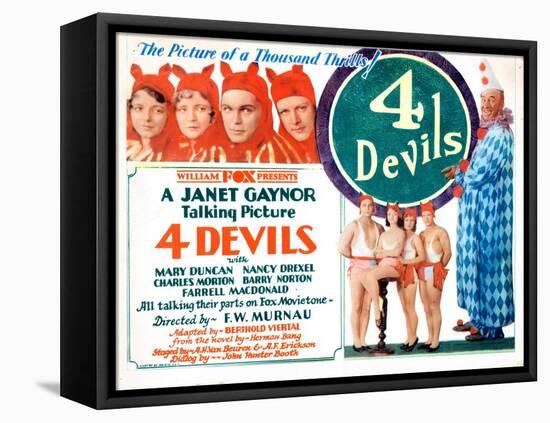 4 Devils, (AKA Four Devils), 1928-null-Framed Stretched Canvas
