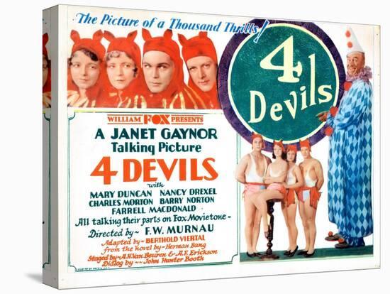 4 Devils, (AKA Four Devils), 1928-null-Stretched Canvas