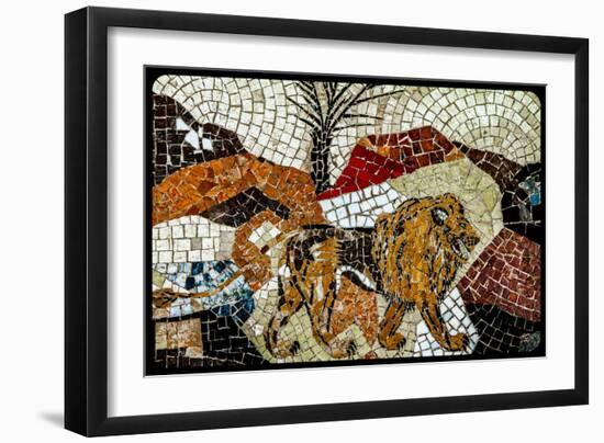 (4) From The Series, Twelve Tribes Of Israel-Joy Lions-Framed Giclee Print