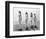 4 Girls Standing Tall-null-Framed Premium Giclee Print