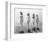 4 Girls Standing Tall-null-Framed Premium Giclee Print