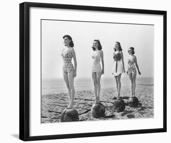 4 Girls Standing Tall-null-Framed Art Print