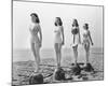 4 Girls Standing Tall-null-Mounted Art Print