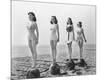 4 Girls Standing Tall-null-Mounted Art Print