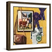 "4-H Momentos,"April 1, 1950-John Atherton-Framed Giclee Print