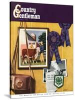 "4-H Momentos," Country Gentleman Cover, April 1, 1950-John Atherton-Stretched Canvas