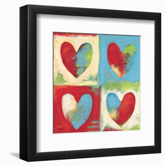 4 Hearts-Anna Flores-Framed Art Print