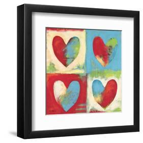 4 Hearts-Anna Flores-Framed Art Print