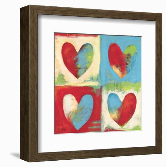 4 Hearts-Anna Flores-Framed Art Print