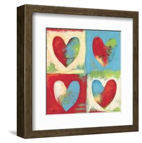 4 Hearts-Anna Flores-Framed Art Print