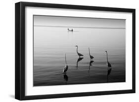 4 Heron and Boat-Moises Levy-Framed Photographic Print