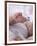 4 Month Old Baby Girl Holding Her Foot-Amanda Hall-Framed Photographic Print