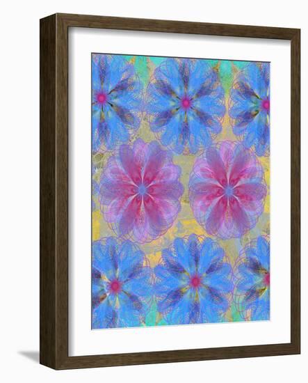 4 of 22 abstract art Circle Color Decor 3 D E-Ricki Mountain-Framed Art Print