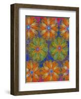 4 of 4 abstract art Circle Color Decor 3 D E-Ricki Mountain-Framed Art Print