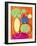 4 of 6 Abstract Art Retro Funk-Ricki Mountain-Framed Art Print