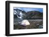 4 Person Tent Glows with a Lantern at the Base of an Alpine Route in Alice, Colorado-Dan Holz-Framed Photographic Print