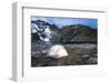 4 Person Tent Glows with a Lantern at the Base of an Alpine Route in Alice, Colorado-Dan Holz-Framed Photographic Print