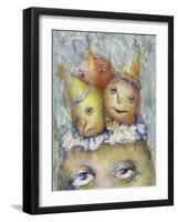 4 Round Heads-Patricia Dymer-Framed Giclee Print