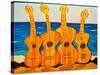 4 strung guitars on a beach, 2007-Timothy Nathan Joel-Stretched Canvas