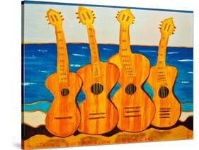 4 strung guitars on a beach, 2007-Timothy Nathan Joel-Stretched Canvas