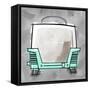 4-Toaster Aqua-Larry Hunter-Framed Stretched Canvas