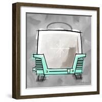 4-Toaster Aqua-Larry Hunter-Framed Giclee Print