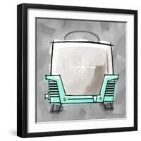 4-Toaster Aqua-Larry Hunter-Framed Giclee Print