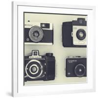 4 Vintage Cameras-Tom Quartermaine-Framed Giclee Print